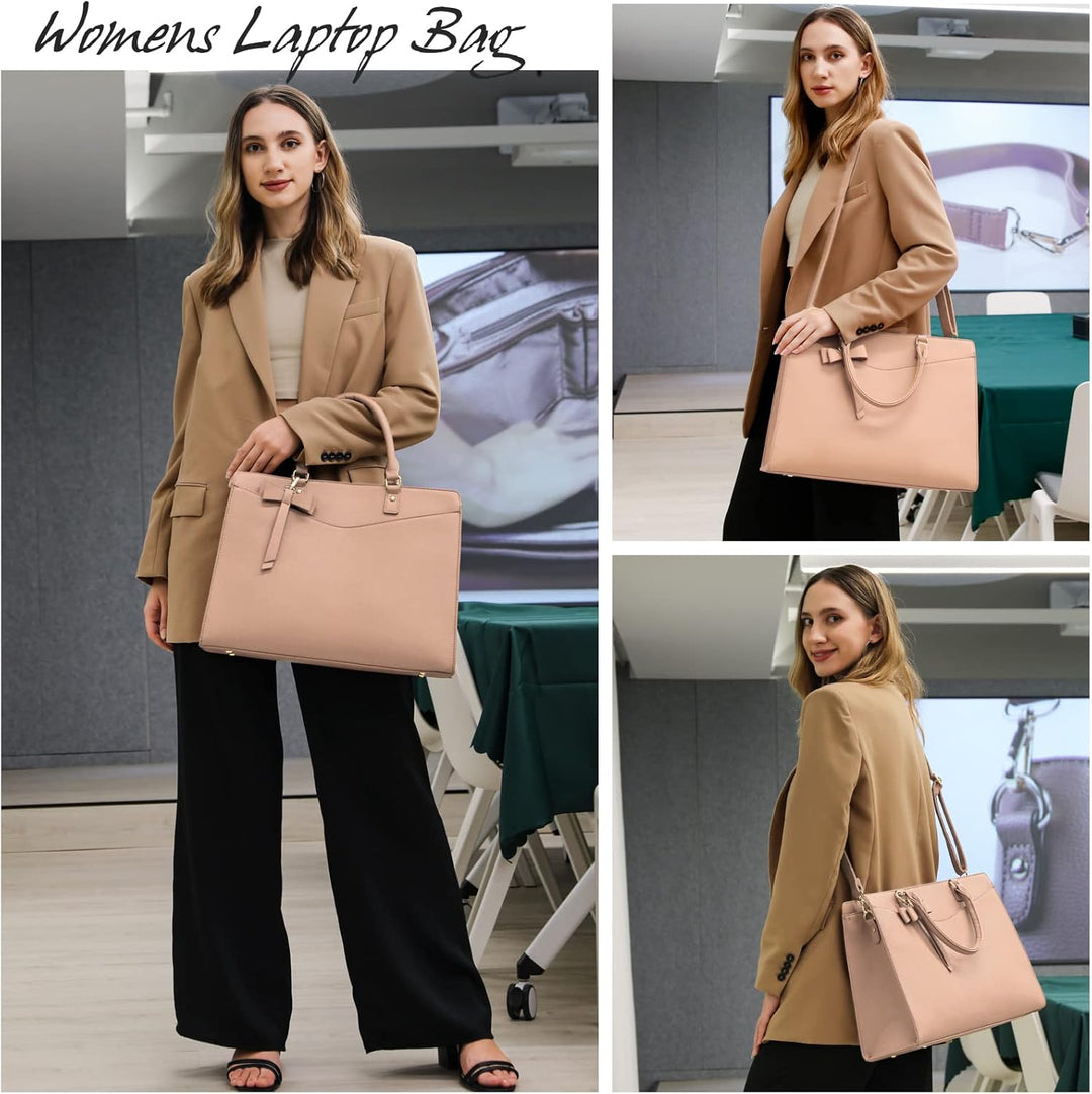 Organizer-Laptoptasche für Damen, wasserdicht, viele Fächer, für A4-Dokumente.