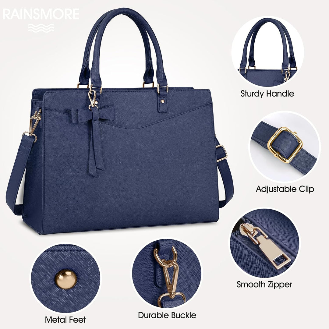 Wasserdichte Damen Laptoptasche schützt Ihren Laptop stilvoll bei jedem Wetter.