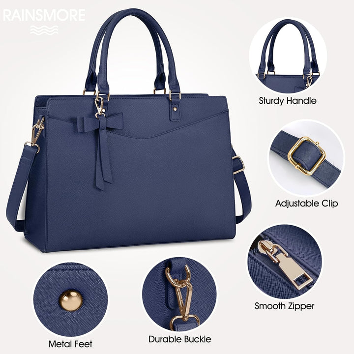 Wasserdichte Damen Laptoptasche schützt Ihren Laptop stilvoll bei jedem Wetter.