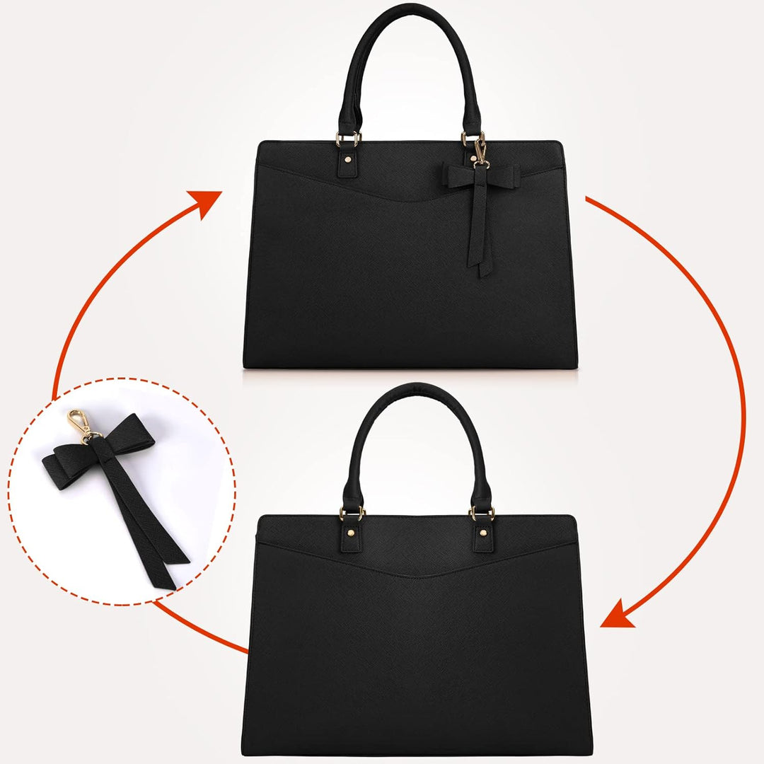 Damen Laptoptasche für Büro, Universität & Reisen, wasserdicht und geräumig.