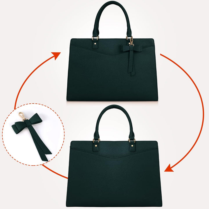 Moderne wasserdichte Damen Aktentasche mit viel Stauraum für Büro & Reisen.