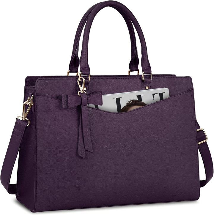 Elegante Business-Schultertasche für Damen, wasserdicht, sicheres Laptopfach.