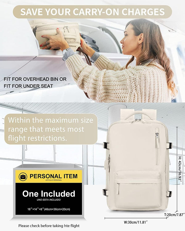 Praktischer 40L Reiserucksack mit vielen Fächern, wasserdicht & strapazierfähig für jedes Wetter.