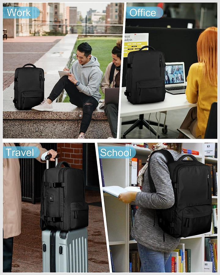 Vielseitiger Wanderrucksack 40L mit USB-Ladefunktion & Schuhfach, für Outdoor-Trips.