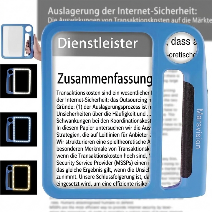 Bastelhilfe: LED Lupe 5x & 10x mit 48 LEDs für detaillierte Bastelarbeiten, Philatelie und Münzensammeln.