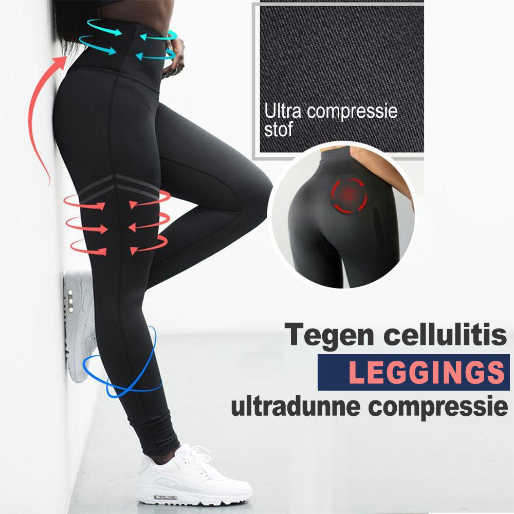 Bequeme Damen Shaping Leggings mit Bauchkontrolle. Ideale Kompressionsleggings für Fitness & Alltag.