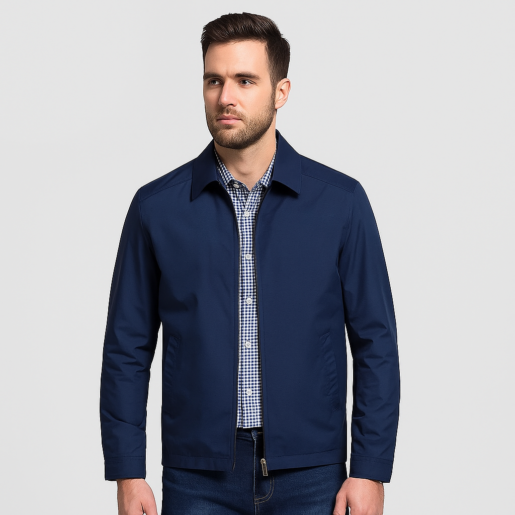 Bequeme, leichte Herren Übergangsjacke, atmungsaktiv, perfekt als Alltags- oder Freizeitjacke.