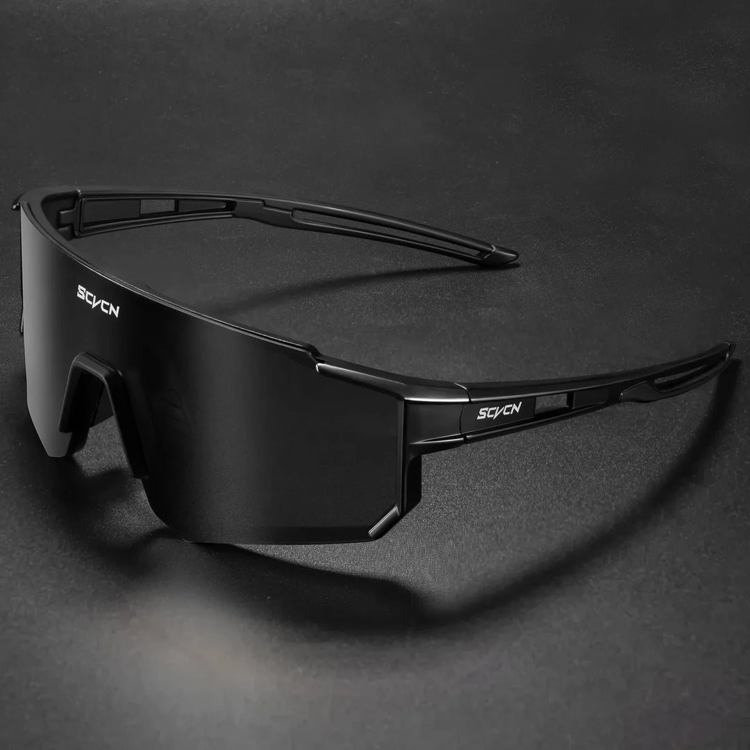 Leichte Fahrradsonnenbrille aus Polycarbonat mit UV400 Schutz für schnelle Radtouren.