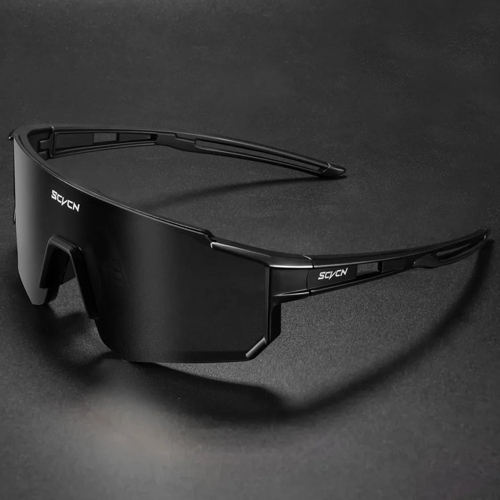 Leichte Fahrradsonnenbrille aus Polycarbonat mit UV400 Schutz für schnelle Radtouren.