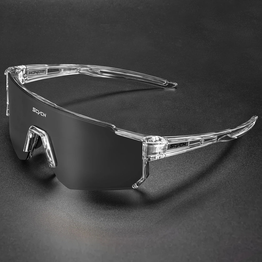 Sport-Fahrradbrille mit UV400, langlebiges Polycarbonat für Herren & Damen.