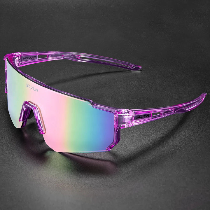 Sportliche Polycarbonat-Brille, UV400 Schutz für Radfahrer & Outdoor-Fans.