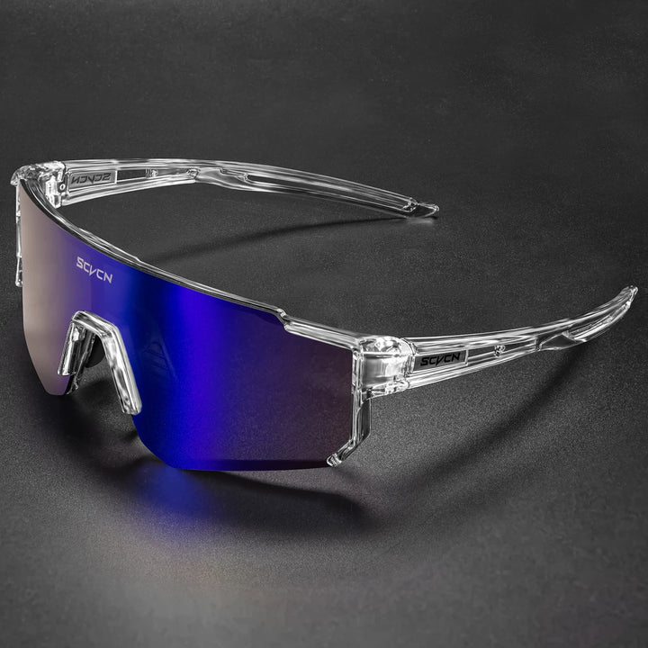 Flexible Unisex UV400 Sportbrille, ideal für Radfahren & diverse Outdoor-Sportarten.