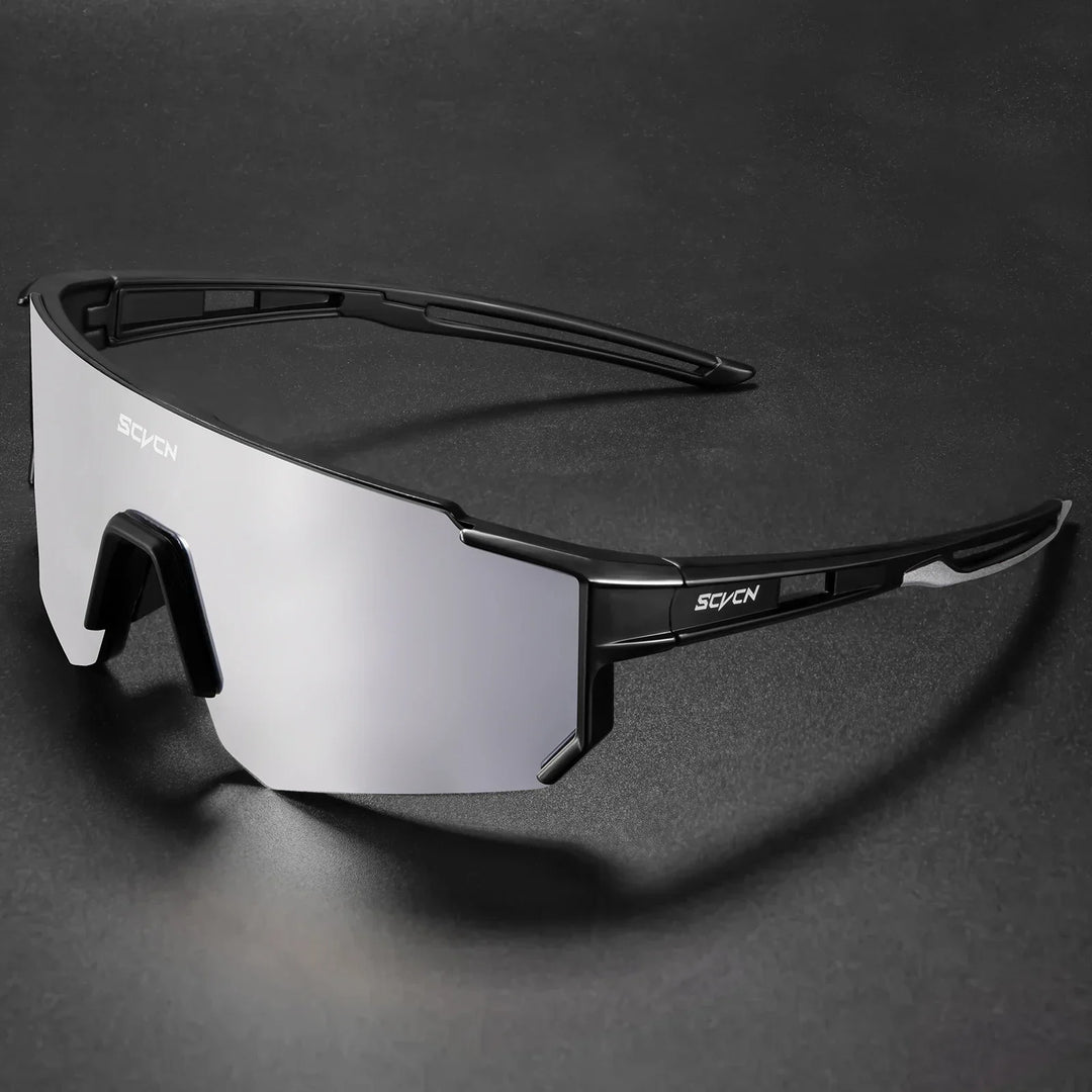 Komfortable Unisex Fahrradsonnenbrille mit UV400 Schutz für ganztägigen Tragekomfort.