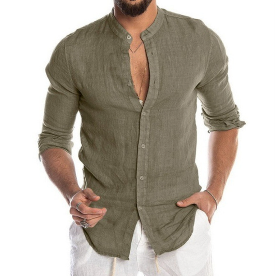 Herren Frühlingshemd, leicht & elegant für warme Tage. Ideal für Freizeit und Business Casual.