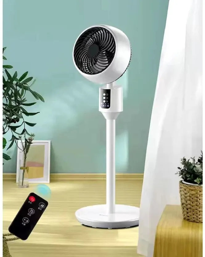 Leiser höhenverstellbarer Ventilator als Stand- & Tisch-Modell für angenehme Kühlung zu Hause.