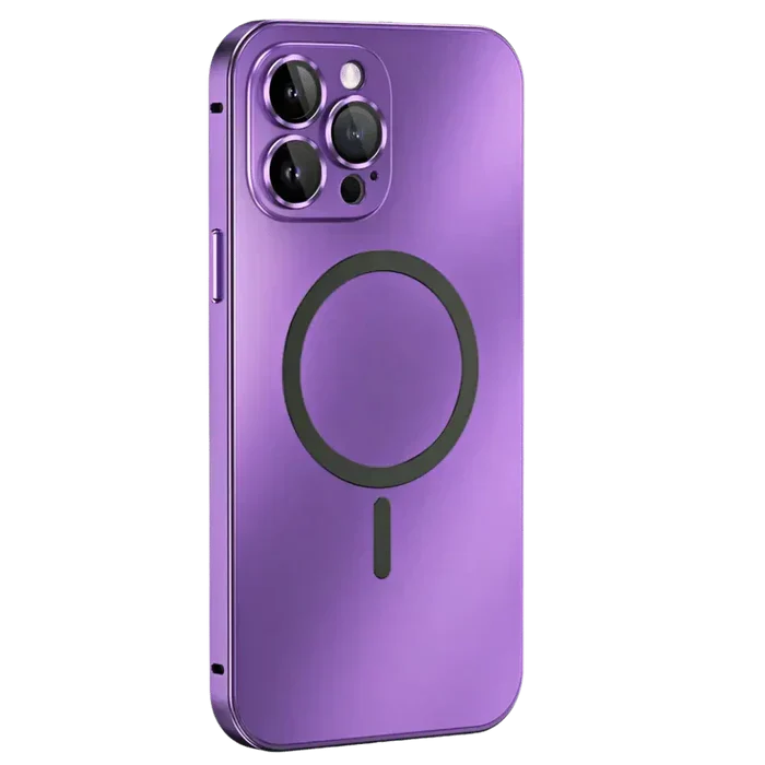 Schlanke MagCase Metallhülle für iPhone. MagSafe Kompatibilität und umfassender Schutz.