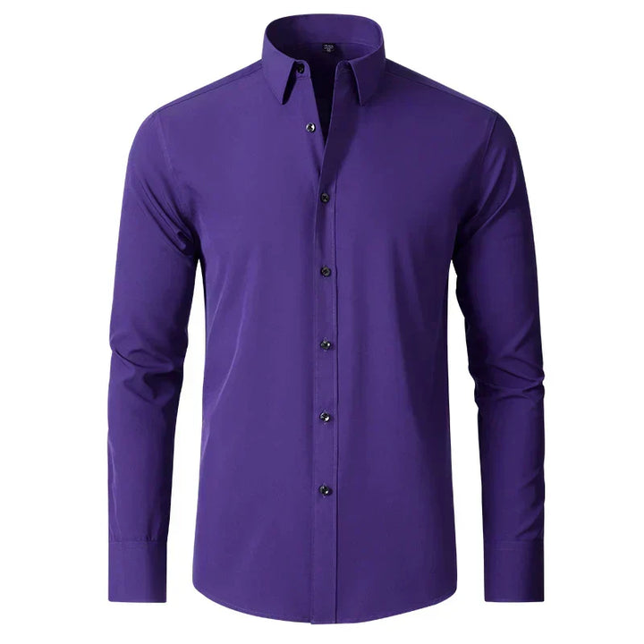 Elegantes Herren-Langarmhemd, knitterfrei, perfekt für Business, Smart Casual und vielseitige Herrenmode.