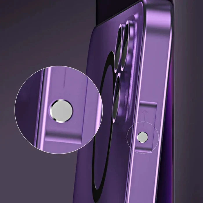 Robuste MagCase Metallschutzhülle für iPhone. MagSafe kompatibel, schlank und elegant.