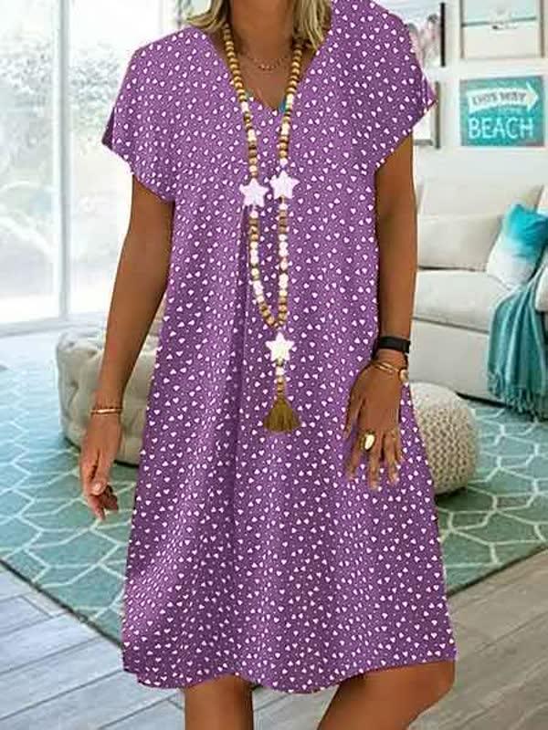 Bequemes Damen Sommerkleid für den Alltag, als stilvolles Freizeitkleid oder elegantes Alltags-Kleid.