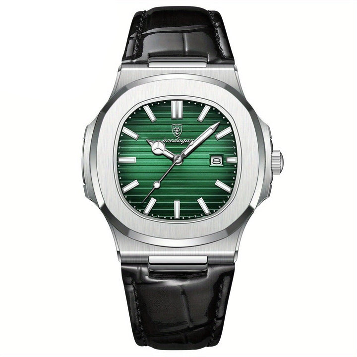 Alltagstaugliche Herrenuhr aus Edelstahl, präzises Quarzwerk mit kratzfestem Hardlex-Glas.