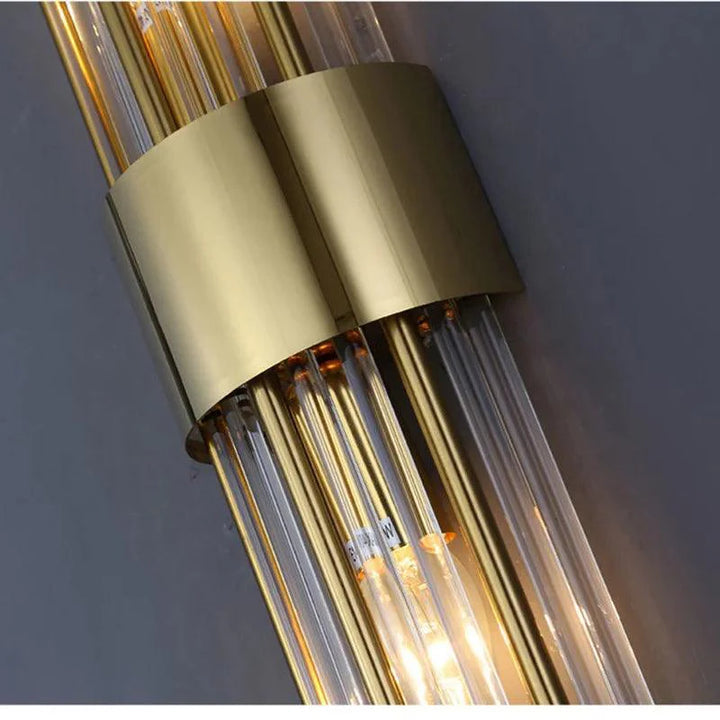 Luxuriöse Kristall LED Wandlampe Luméra, Designlampe für Wohnzimmer, Flur oder Schlafzimmer. Edle Optik.