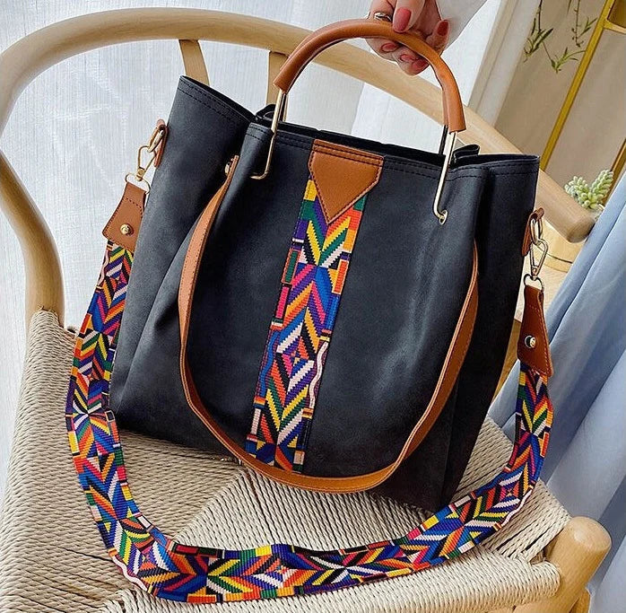 Elegante PU-Leder Schultertasche für Damen, eine modische Handtasche und geräumiger Shopper für jeden Anlass.