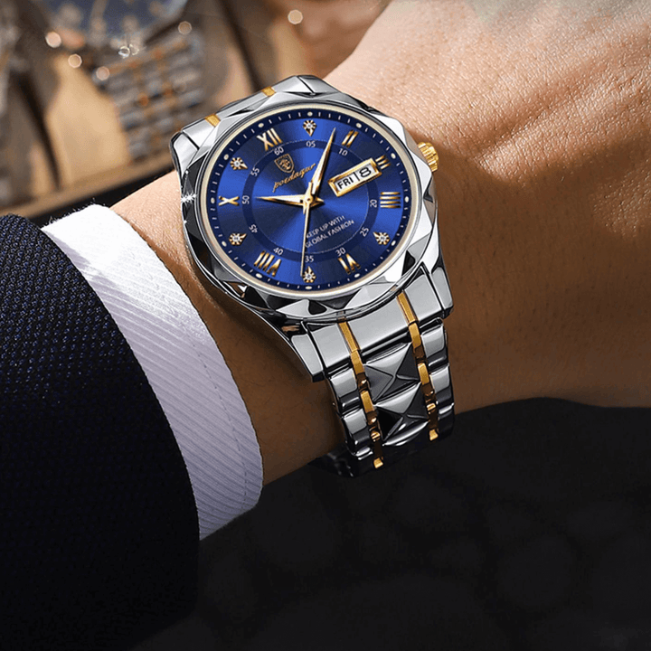 Komfortable Herrenuhr, elegantes Design, robust und alltagstauglich.