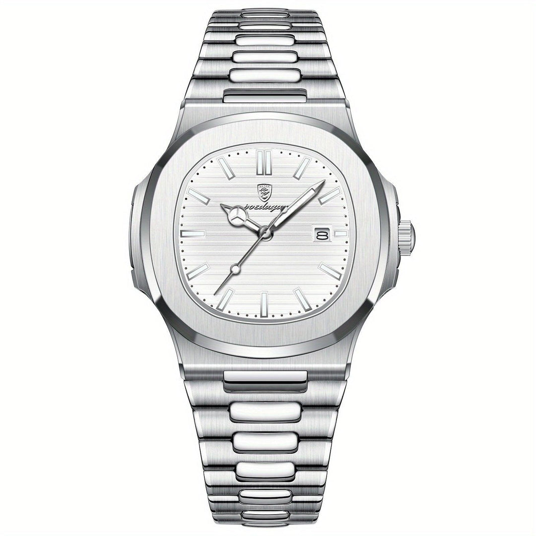 Zeitloser Zeitmesser: Diese elegante Herrenuhr ist ein vielseitiges Herren Accessoire für jede Jahreszeit.