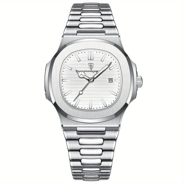 Zeitloser Zeitmesser: Diese elegante Herrenuhr ist ein vielseitiges Herren Accessoire für jede Jahreszeit.