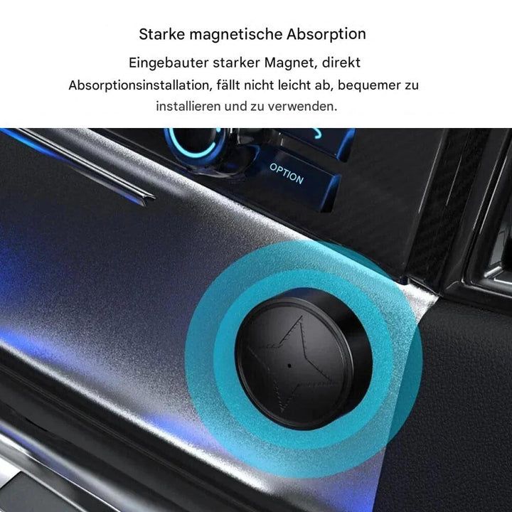 Der ultra-kompakte Mayer GPS Tracker passt unauffällig in Taschen oder an Fahrräder.