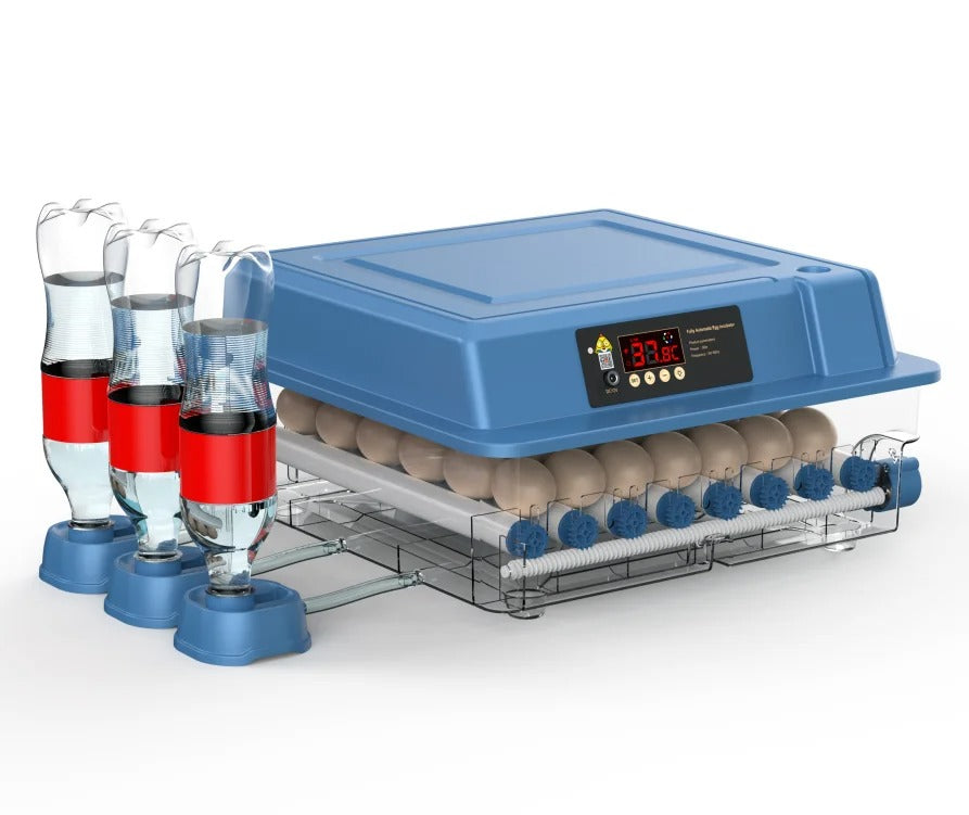 Brutmaschine HatchEase mit automatischer Temperaturkontrolle und Eierwender, perfekt für Geflügel- und Kleintierzucht.