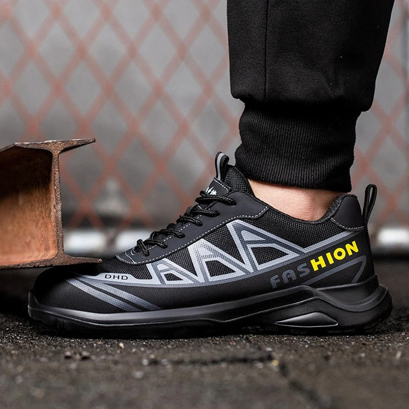 MaxGuard Herren S3 Sicherheitsschuhe, breit, wasserabweisend & rutschfest für sicheren Fußschutz im Job.