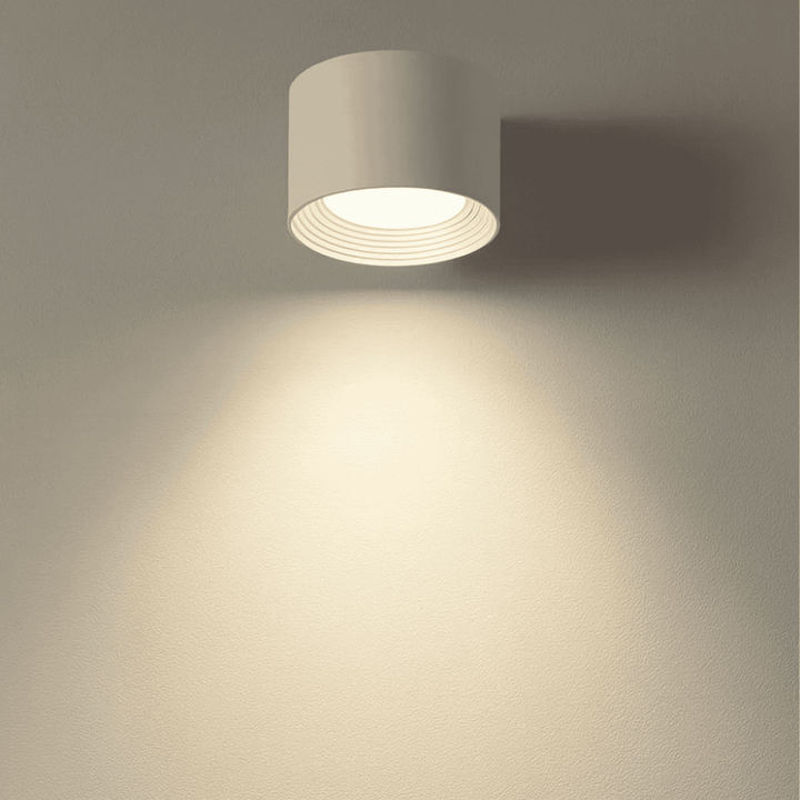 Magnetische LED Akku Wandleuchte mit Fernbedienung, ideal als dimmbare Lese- oder Ambiente Lampe.