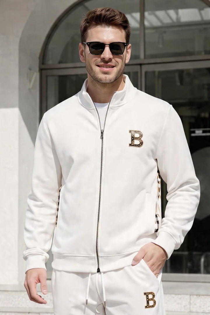 Stylischer Herren-Jogginganzug kariert, bequem und komfortabel, perfekt für Activewear, Sport & Casual-Look.