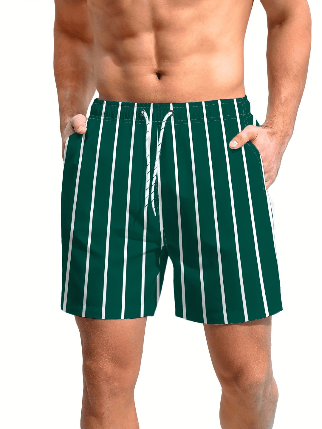 Trendige Herren Badeshorts für den Sommer, schnelltrocknend, bequem und sportlich-elegant.