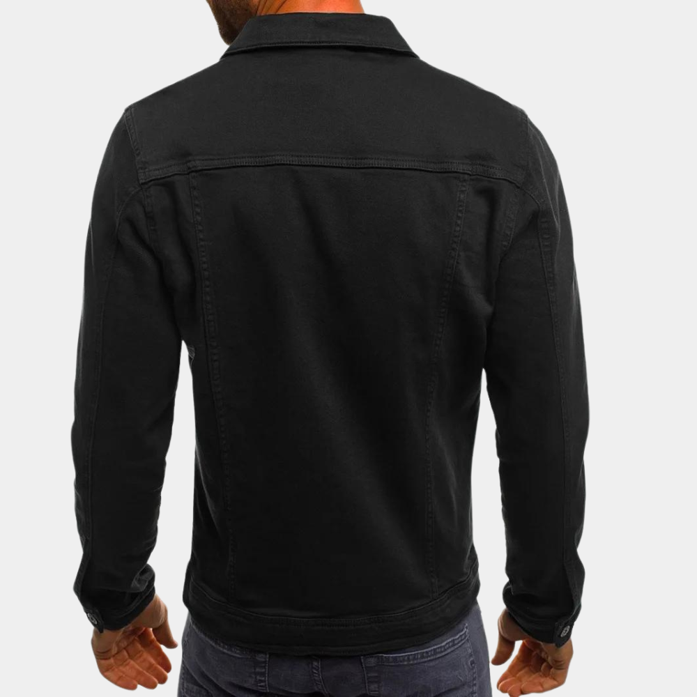 Klassische blaue Jeansjacke für Herren. Vielseitige Oberbekleidung für stilvolle Casual-Looks im Frühjahr & Herbst.