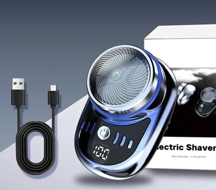 Kompakter Herren Mini-Elektrorasierer für eine perfekt glatte Rasur. Ideal für präzise Gesichts- & Körperpflege.