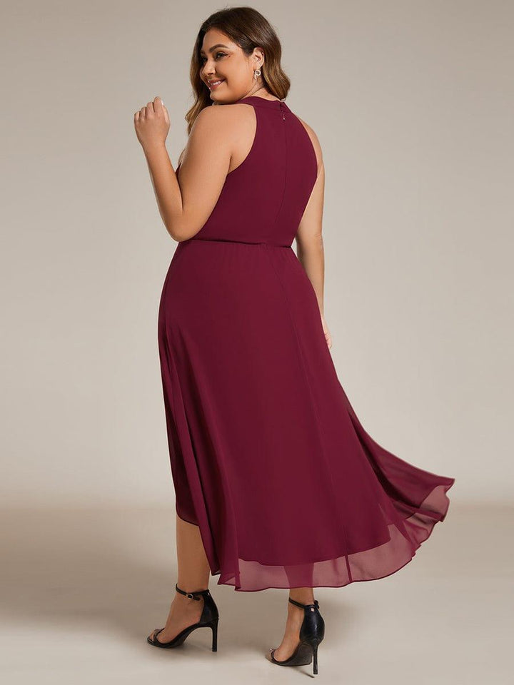 Glamouröses Partykleid für Damen, A-Linie, Halterneck Midikleid, stilvoll & schick.