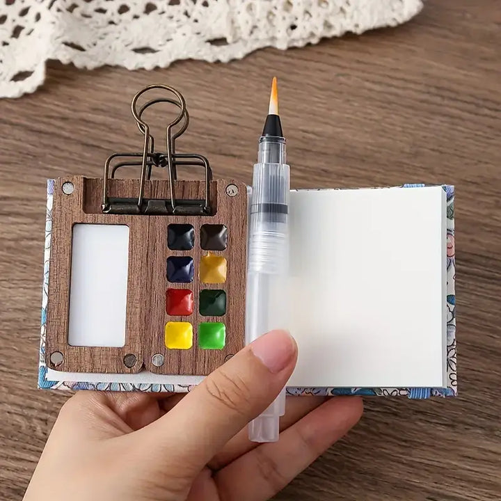 Aquarell-Kreativset mit 24 Farben & Pinsel, toll für Kinder Kunst, Bastelbedarf & entspanntes Malen.