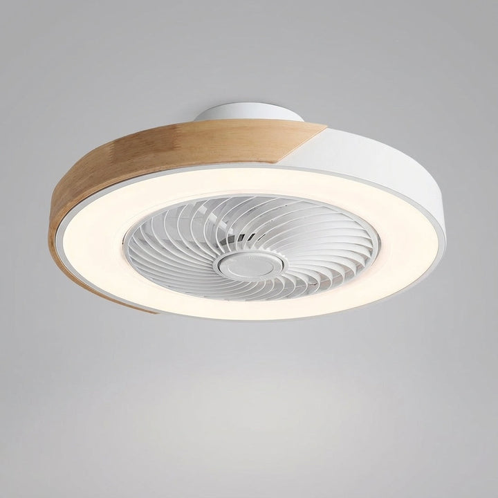 Elegante LED-Ventilatorleuchte, modern & flüsterleise. Ideal für Kühlung & Beleuchtung in jedem Raum.