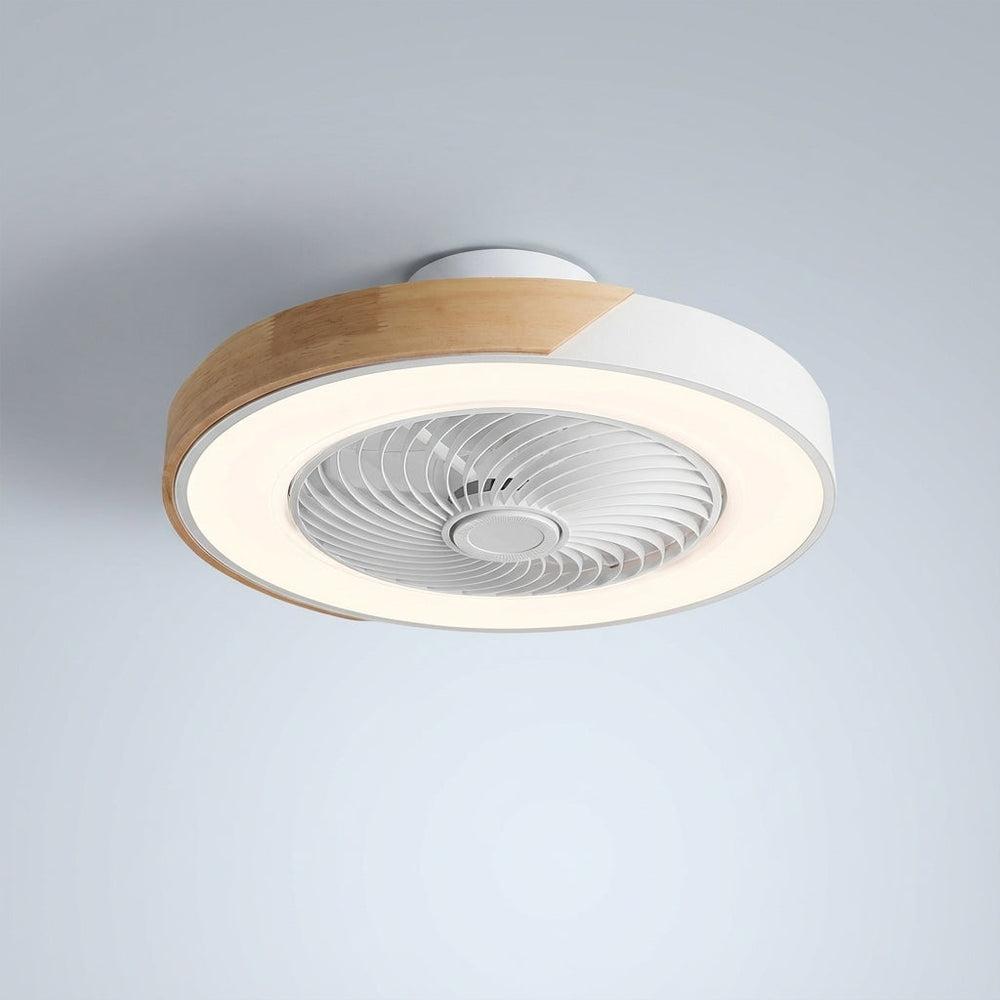 Geräuscharmer Deckenventilatorlampe mit integriertem LED-Licht, moderne Kühlung & Ambiente.