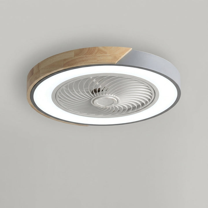 Stylischer Deckenventilator für Wohnzimmer, Schlafzimmer: LED-Beleuchtung & leise Kühlung.