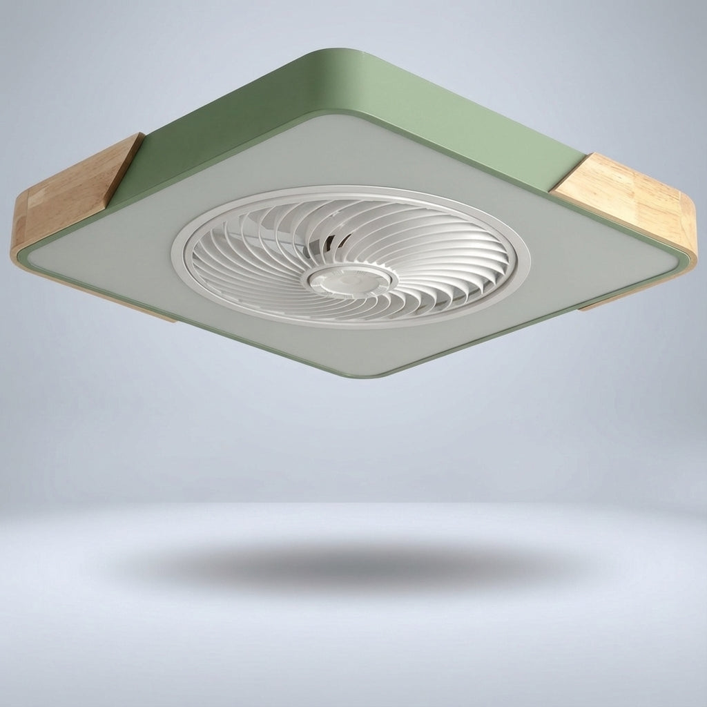Effizienter Flüster-Deckenventilator mit integrierter LED-Beleuchtung. Moderne Optik & Komfort.