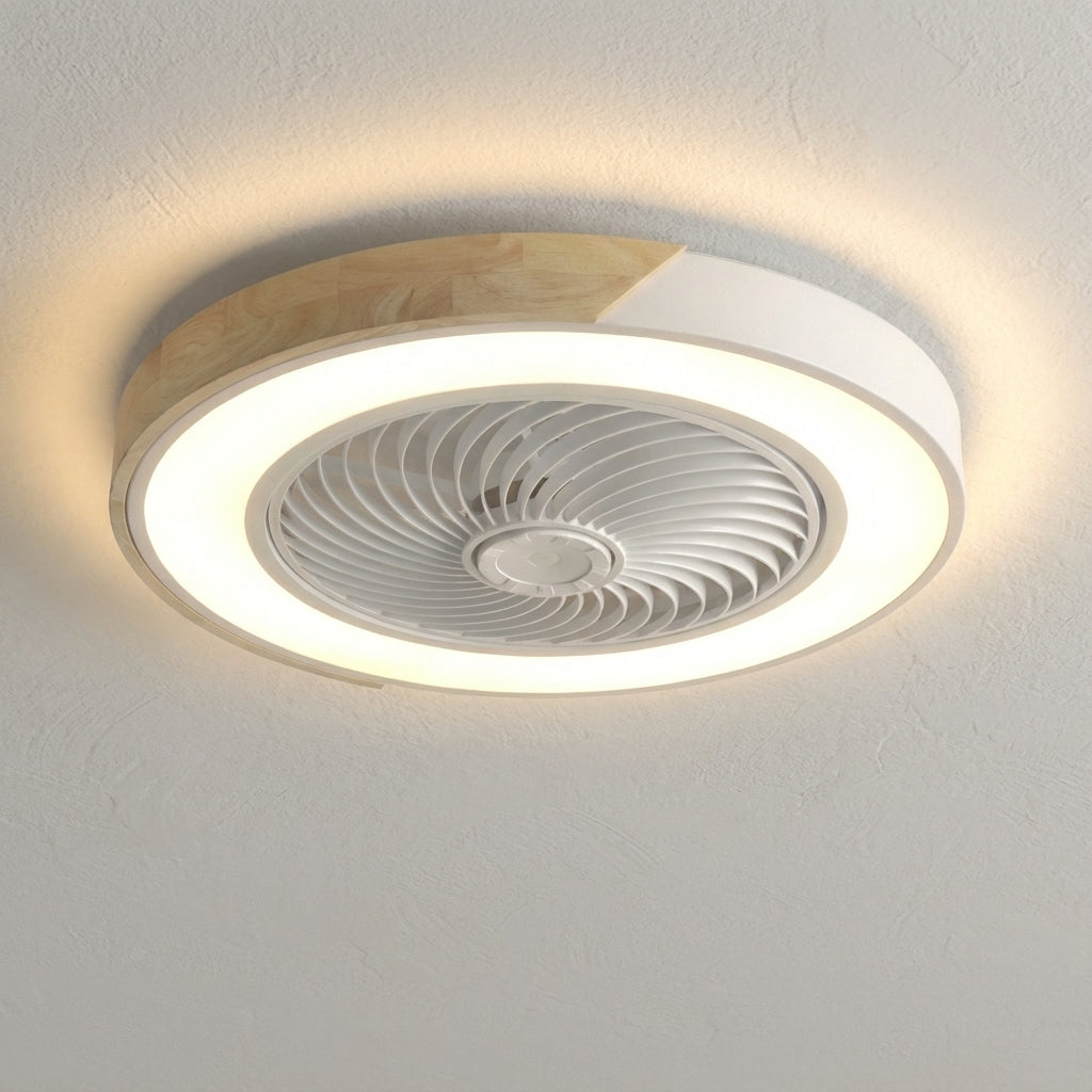 Deckenventilatorlampe mit Fernbedienung, LED-Licht & 3 Geschwindigkeiten. Geräuscharm & energieeffizient.