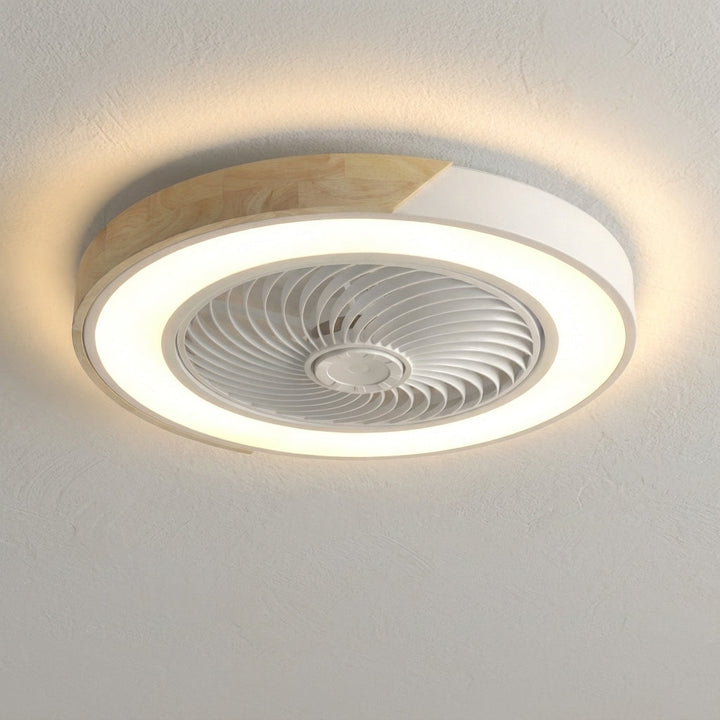 Deckenventilatorlampe mit Fernbedienung, LED-Licht & 3 Geschwindigkeiten. Geräuscharm & energieeffizient.