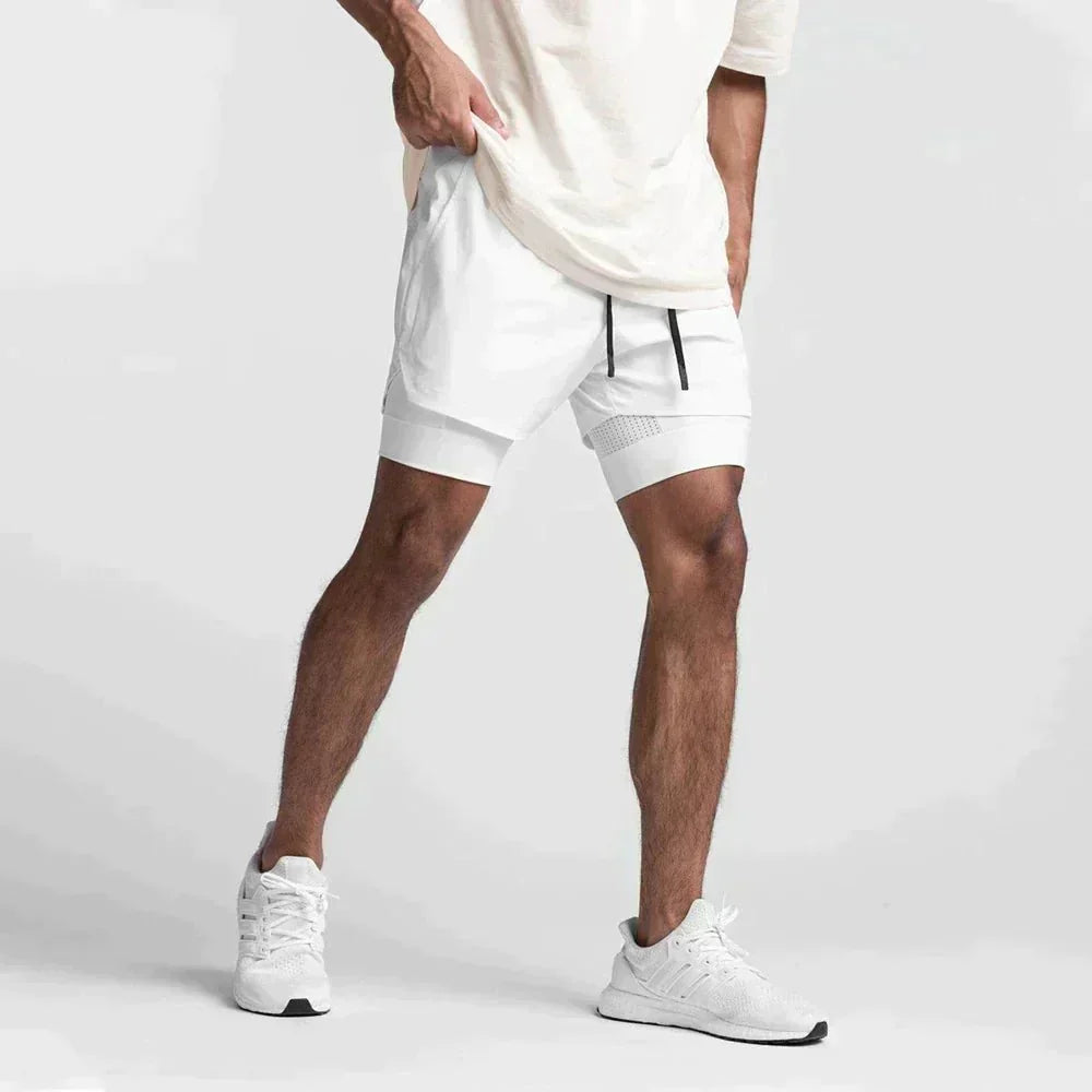 Herren Fitness-Shorts, atmungsaktiv, ideal für Sport & Training im Gym.
