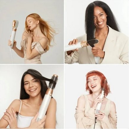 Der ultimative 5-in-1 Haarstyler für vielseitiges Styling, von glatt bis lockig, mit Volumen.