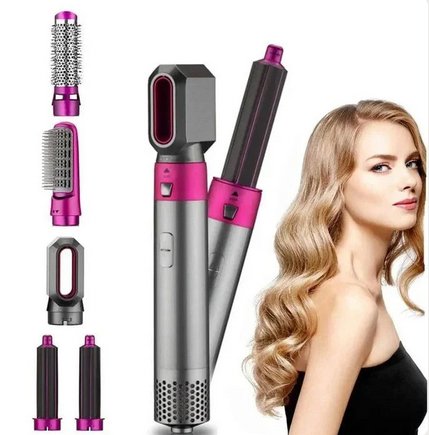 Effizienter 5-in-1 Haarstyler mit Coanda-Effekt für dauerhafte Locken und schnelles Trocknen.