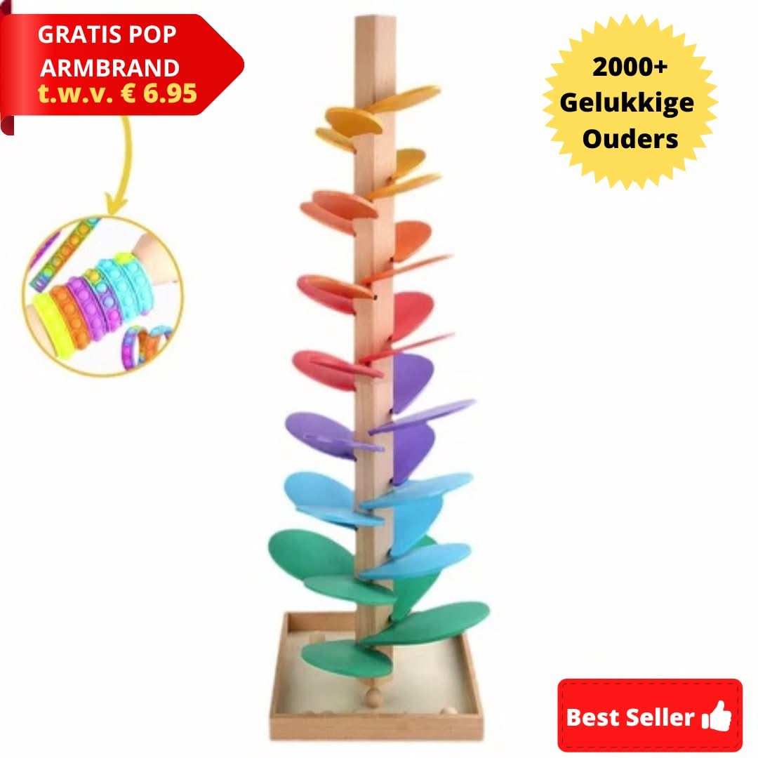 Robuster Holz Klangbaum, pädagogisches Murmelspiel und Musikspielzeug in einem, ideal für die frühe Kindesentwicklung.