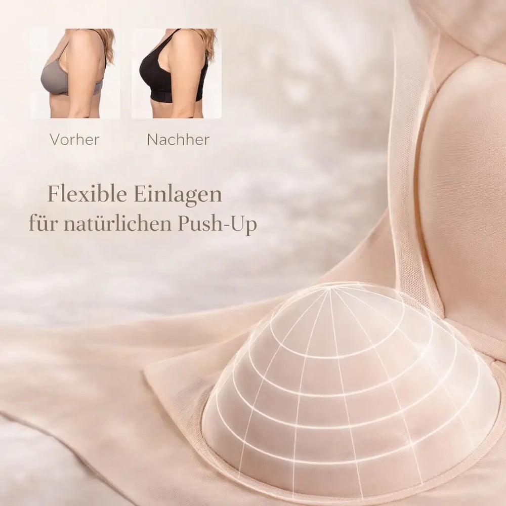 Bequemer bügelloser Nahtlos-BH für Damen. Leichter Halt und ideal für täglichen Komfort unter jedem Outfit.